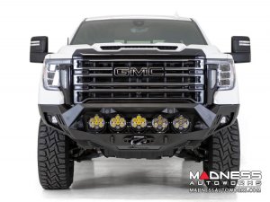 GMC Sierra 2500 Bomber Front Bumper w/ 5 LP6 Round LED Lights